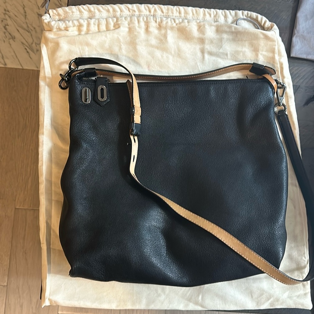 Authentic Reed Krakoff Black Deer Skin Purse (Shoulder & Crossbody)